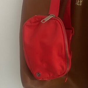 Lululemon Athletica Vibrant Red Crossbody Bag